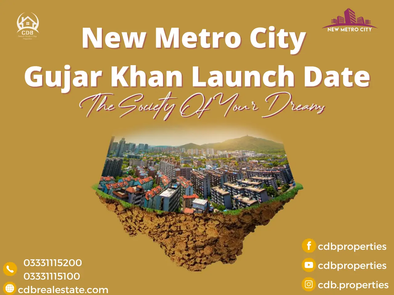 New Metro City Gujar Khan Launch Date