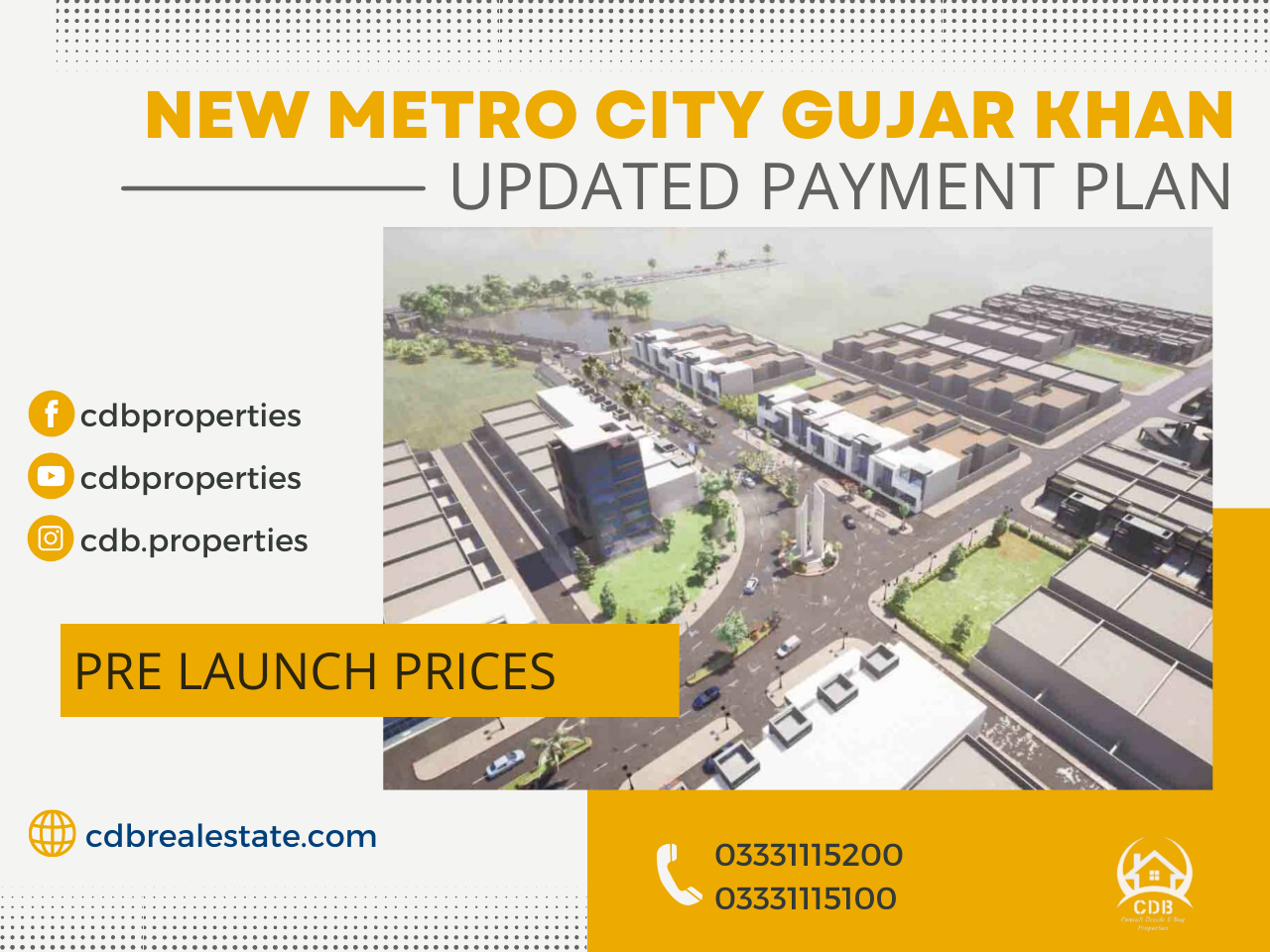 New Metro City Gujar Khan updated payment plan