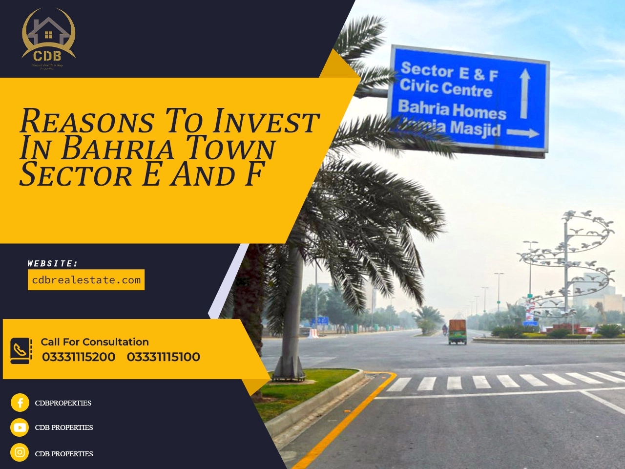 Reason to invest in bahria town sector E and F