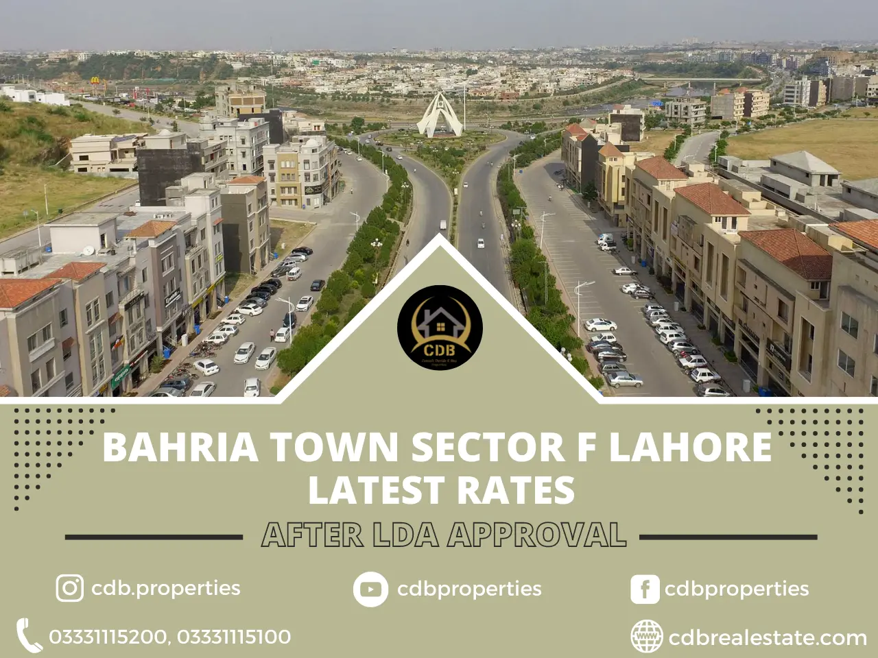 latest rates in bahria town after lda approval
