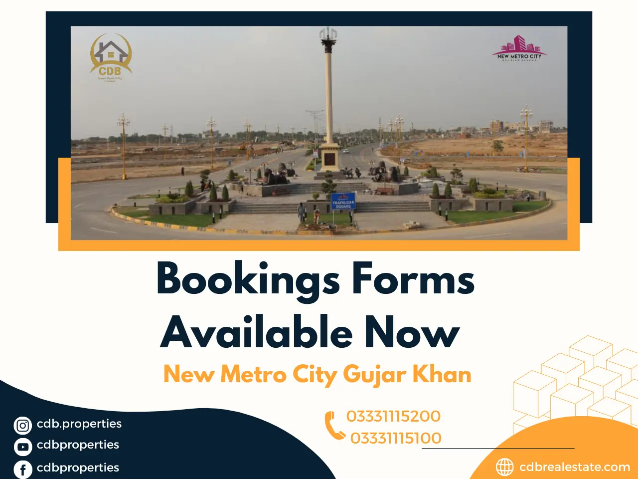 Bookings Forms Available Now For New Metro City Gujar Khan