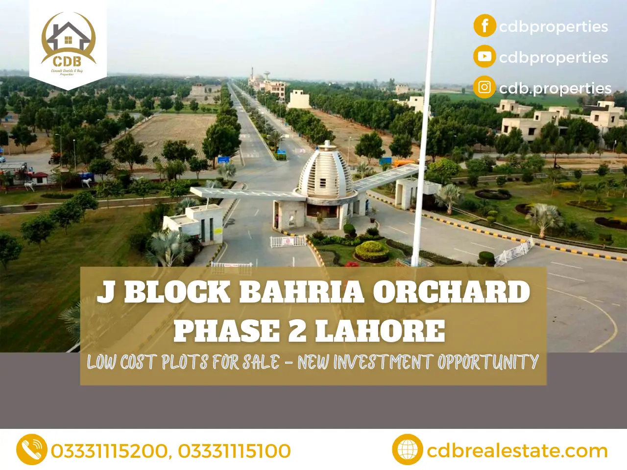 J Block Bahria Orchard Phase 2 Lahore Plots For Sale in Low Cost