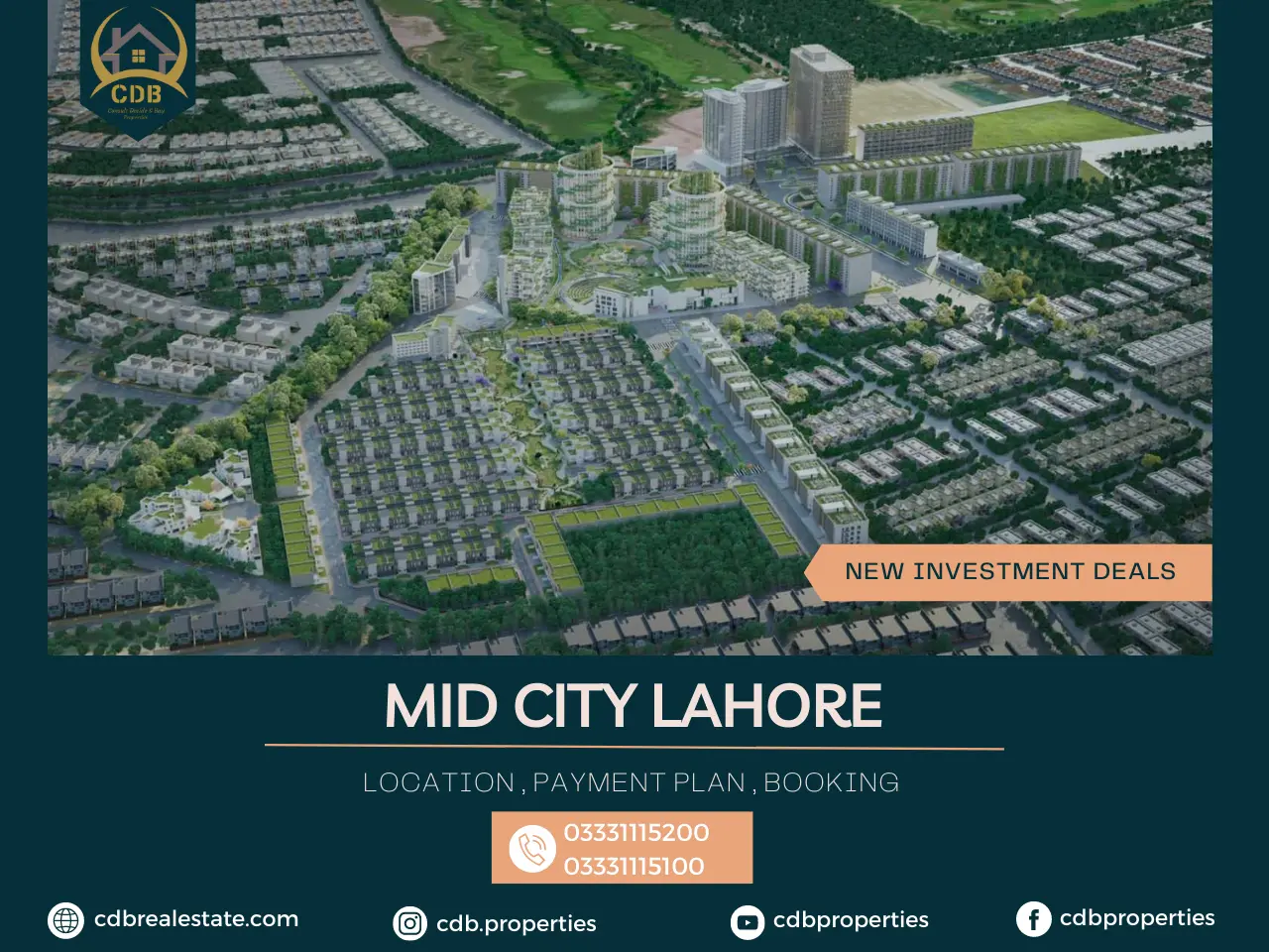 Mid City Lahore -Payment Plan, Investment Deals, Location, Booking