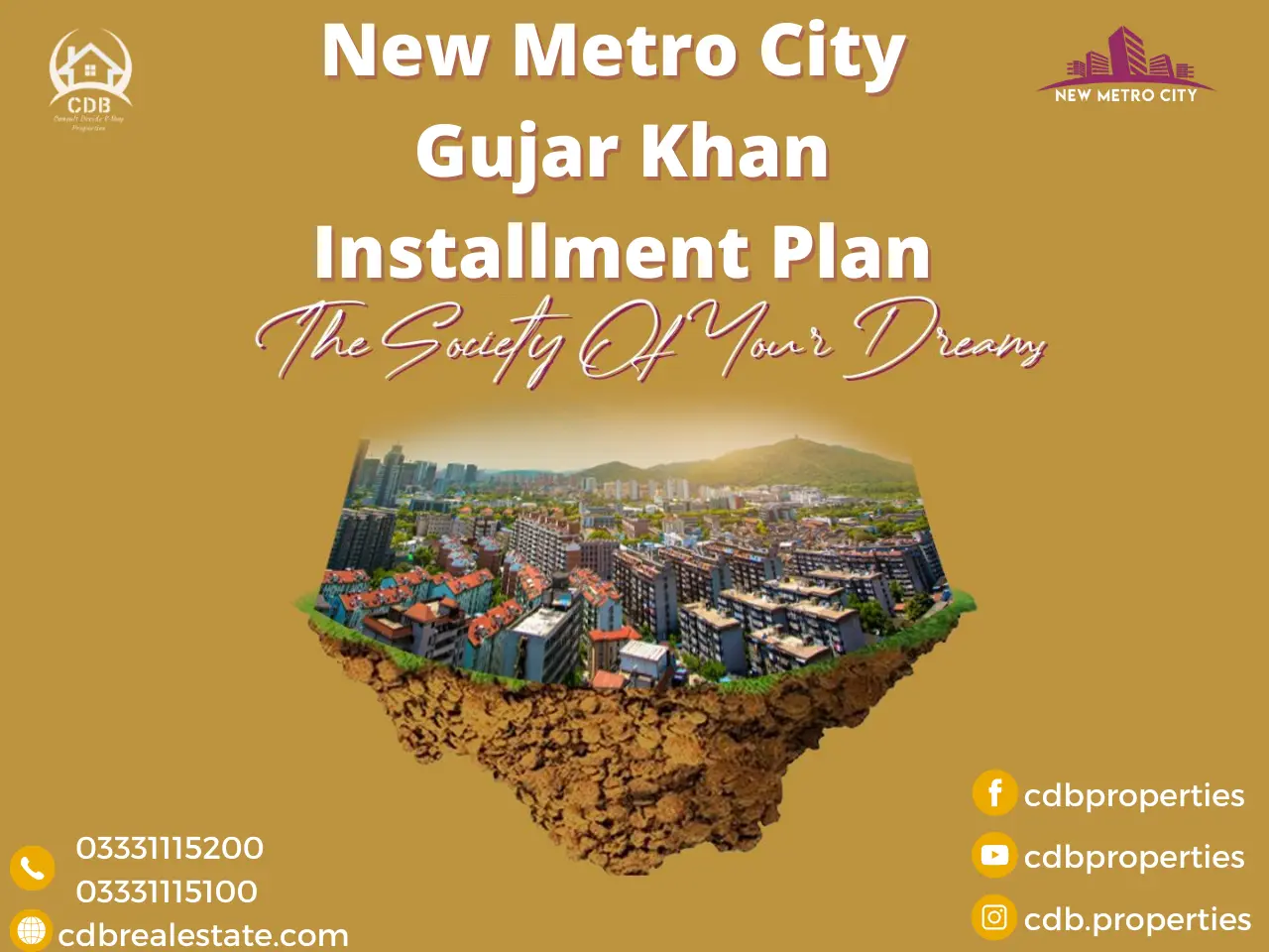 New Metro City Gujar Khan Installment Plan