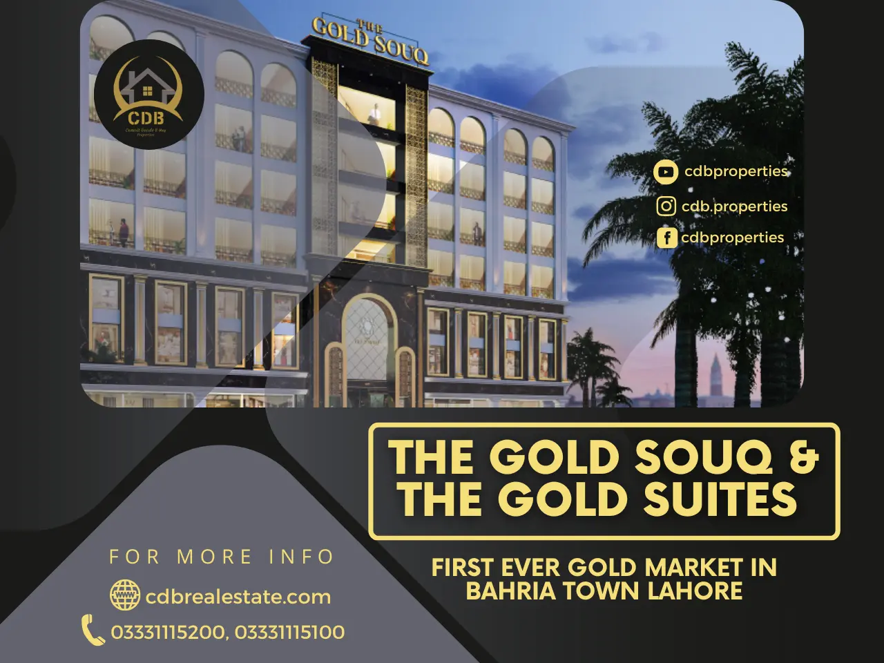 The Gold Souq The Gold Suites in Bahria Town Lahore