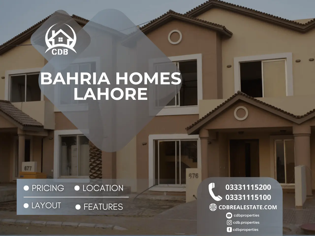 houses in bahria town lahore