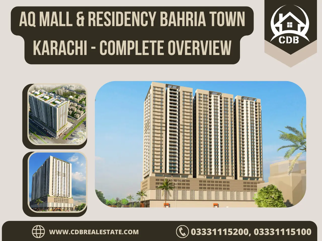 AQ Mall & Residency building view from different angles