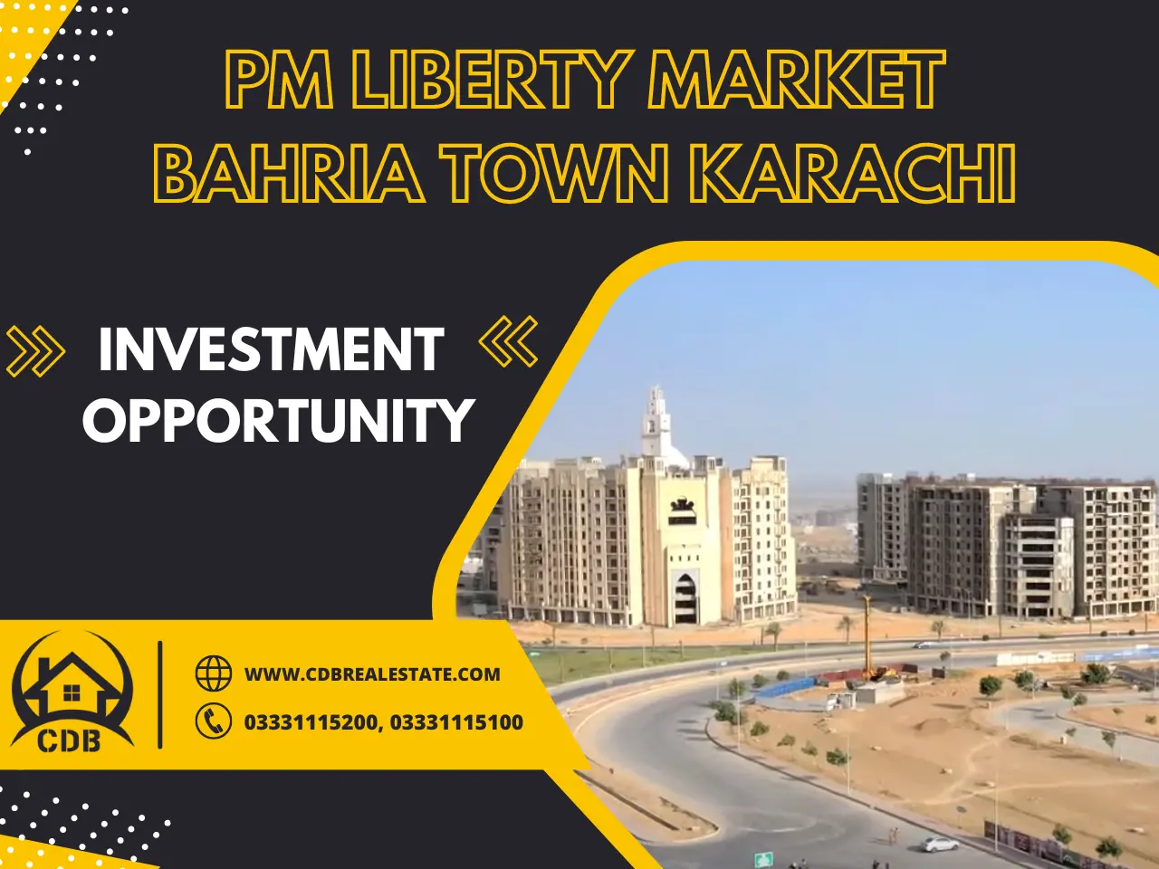 buildings near pm liberty market bahria town karachi