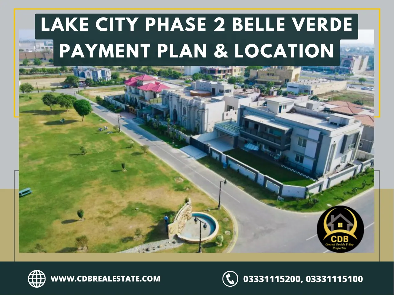 Houses and park in Lake City Phase 2 Belle Verde
