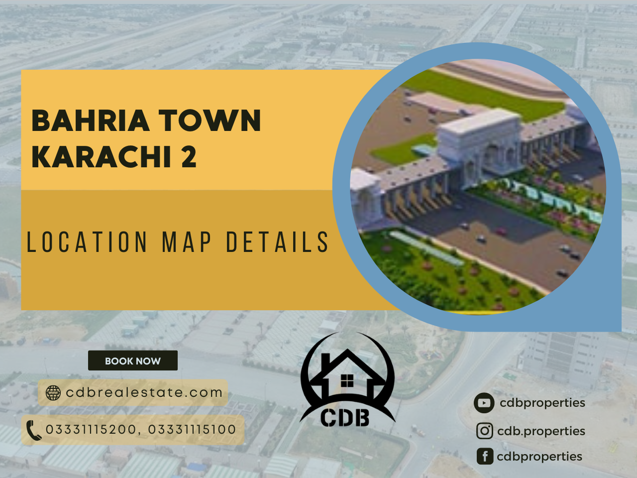 bahria town karachi 2 location map details