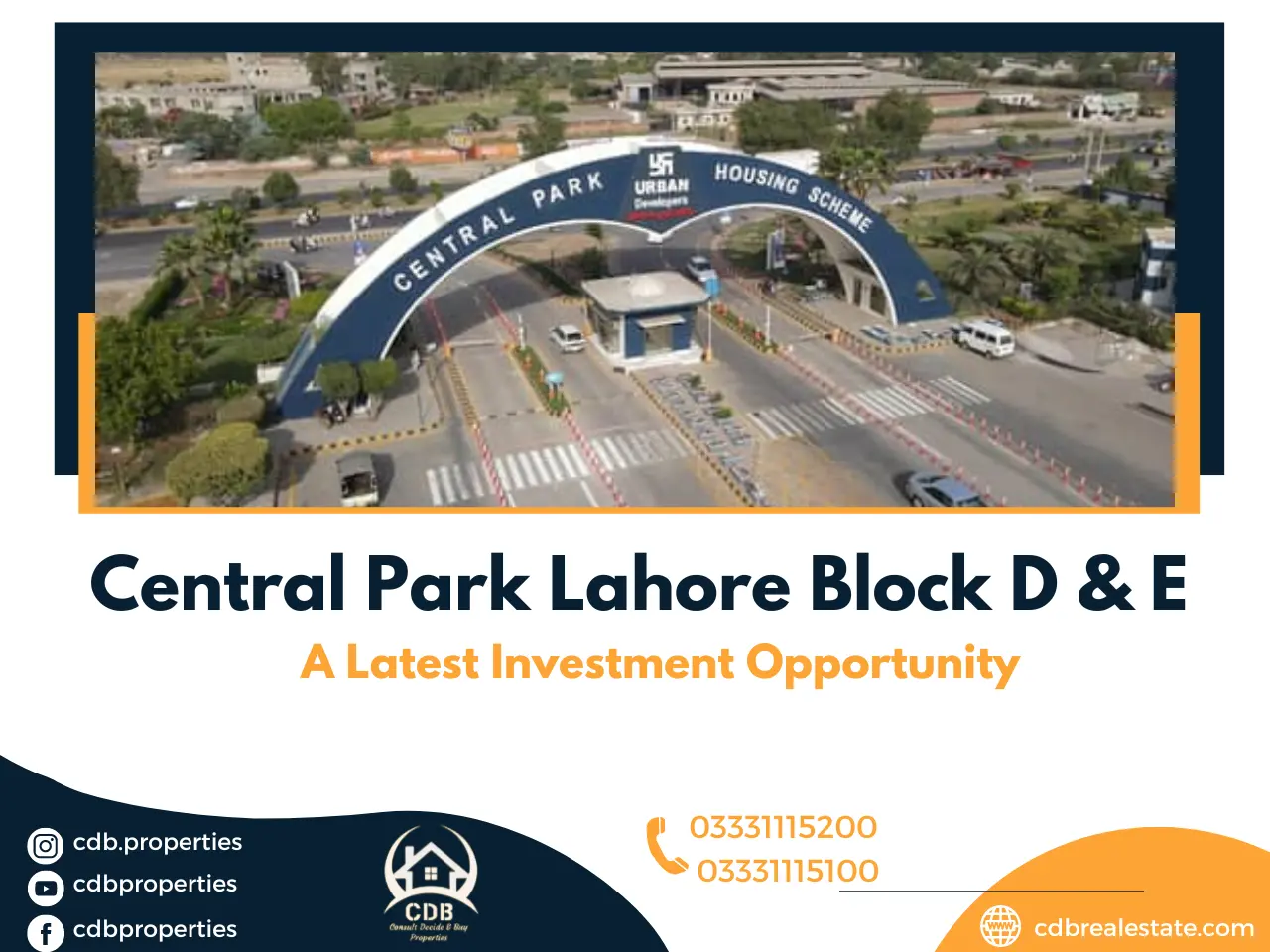 Central Park Lahore main entrance