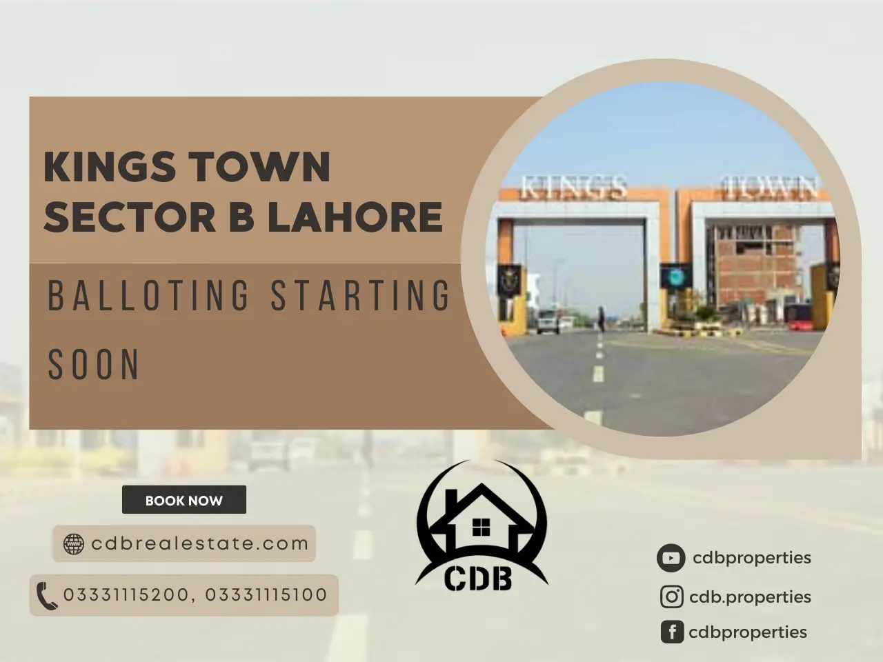 Kings Town Lahore Balloting Starting Soon