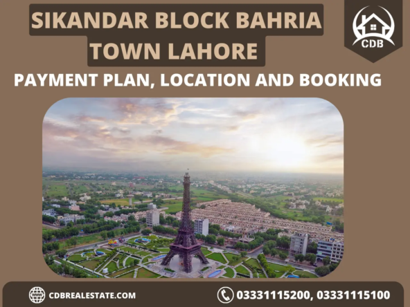 Sikandar Block Bahria Town Lahore Payment Plan, Location and Booking