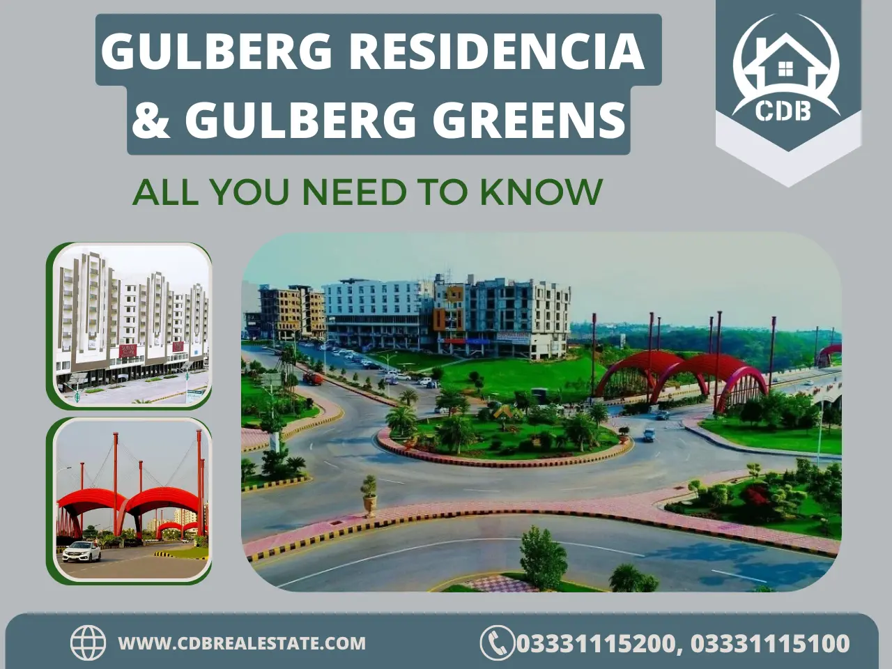 Gulberg Greens and Gulberg Residencia Islamabad