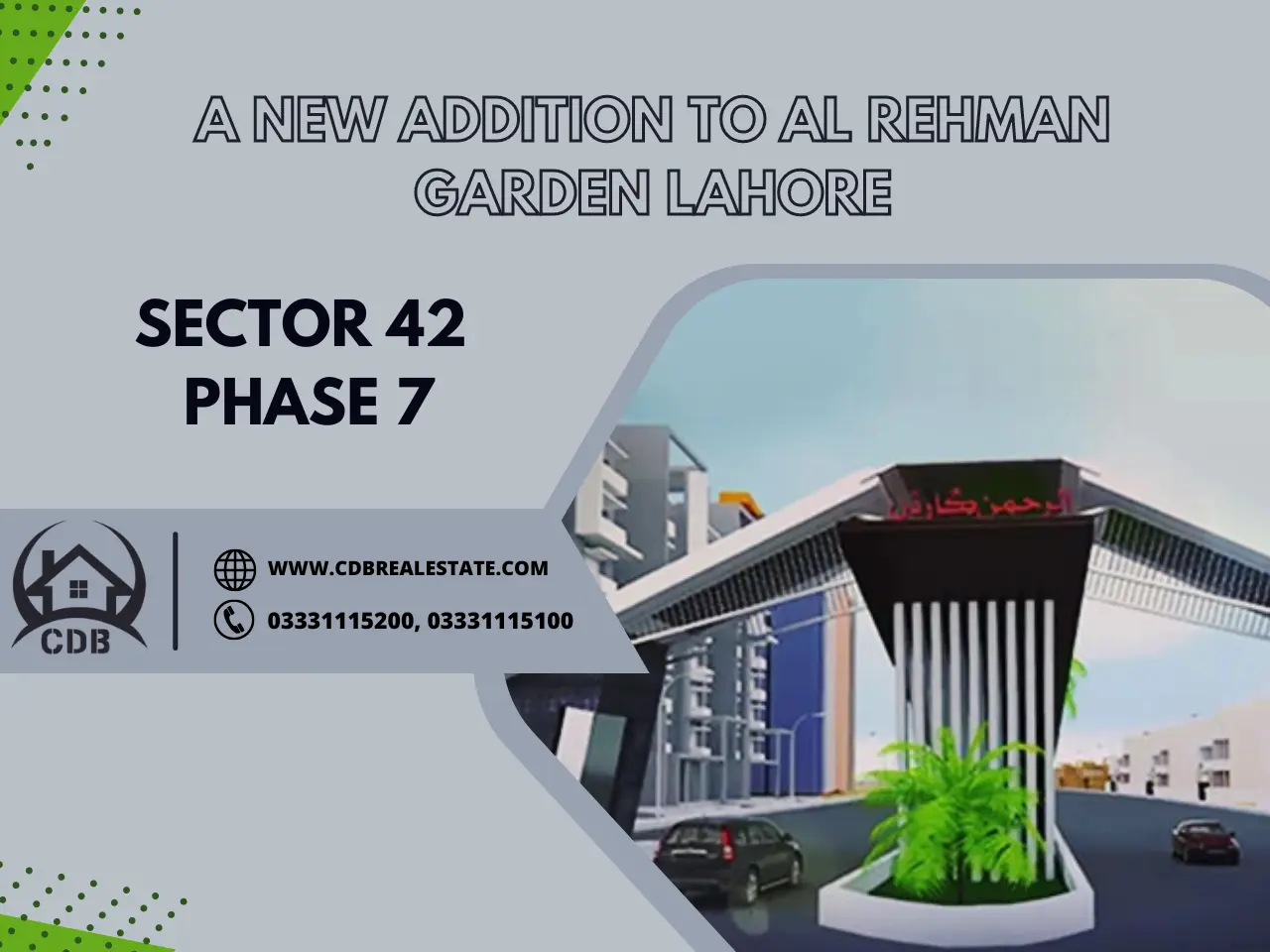 Sector 42 Al Rehman Garden Lahore Phase 7