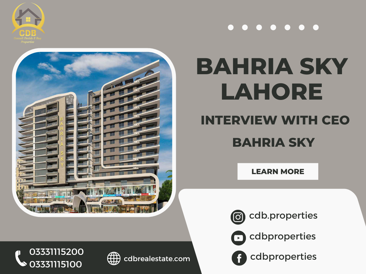 Bahria Sky Lahore - Interview With CEO Bahria Sky