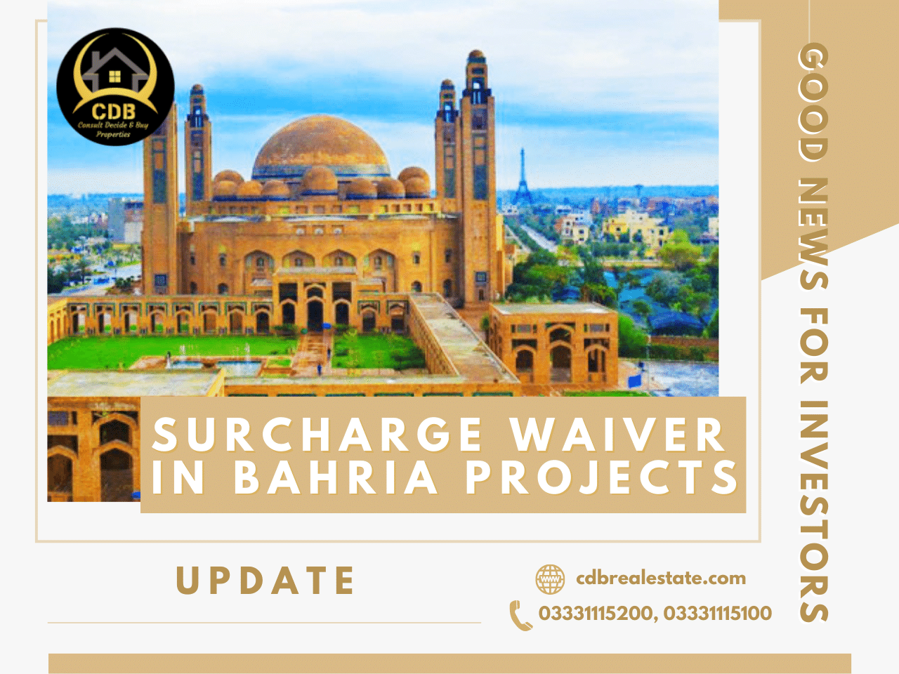 Surcharge Waiver in Bahria Projects