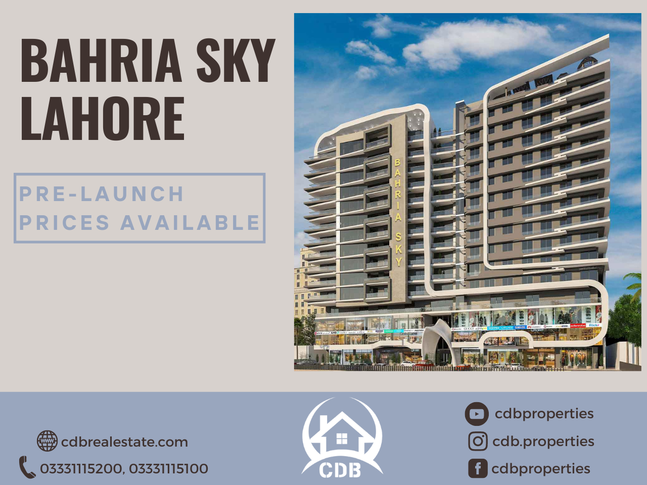 Bahria Sky Lahore Pre Launch Prices Available