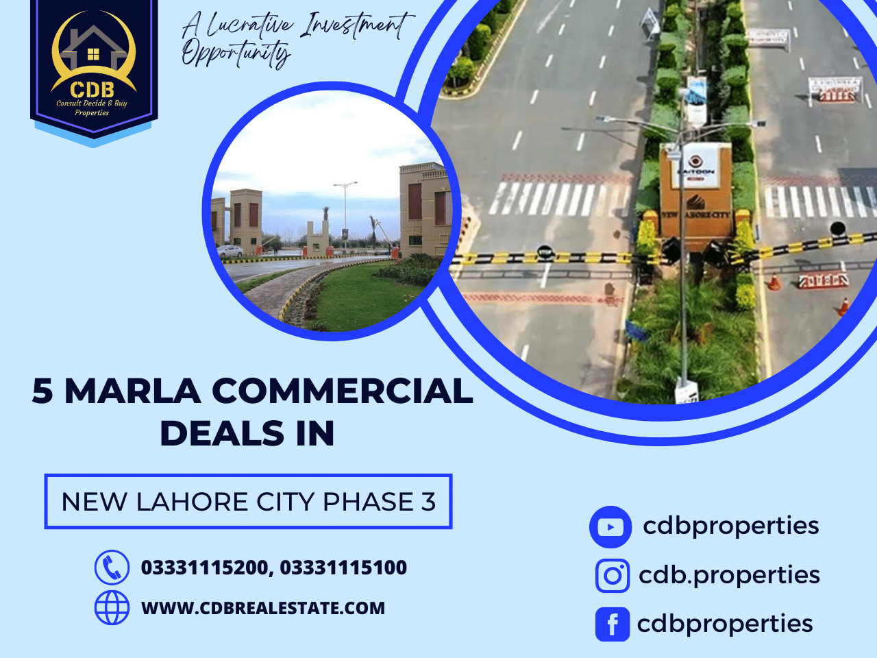 5 Marla Commercial Deals in New Lahore