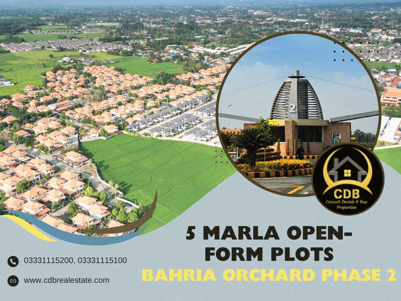 5 Marla Open-Form Plots in Bahria Orchard Phase 2