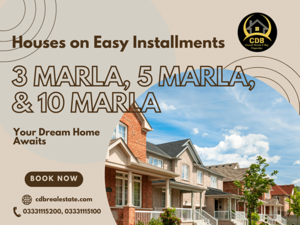 3 5 and 10 Marla Houses on Installments