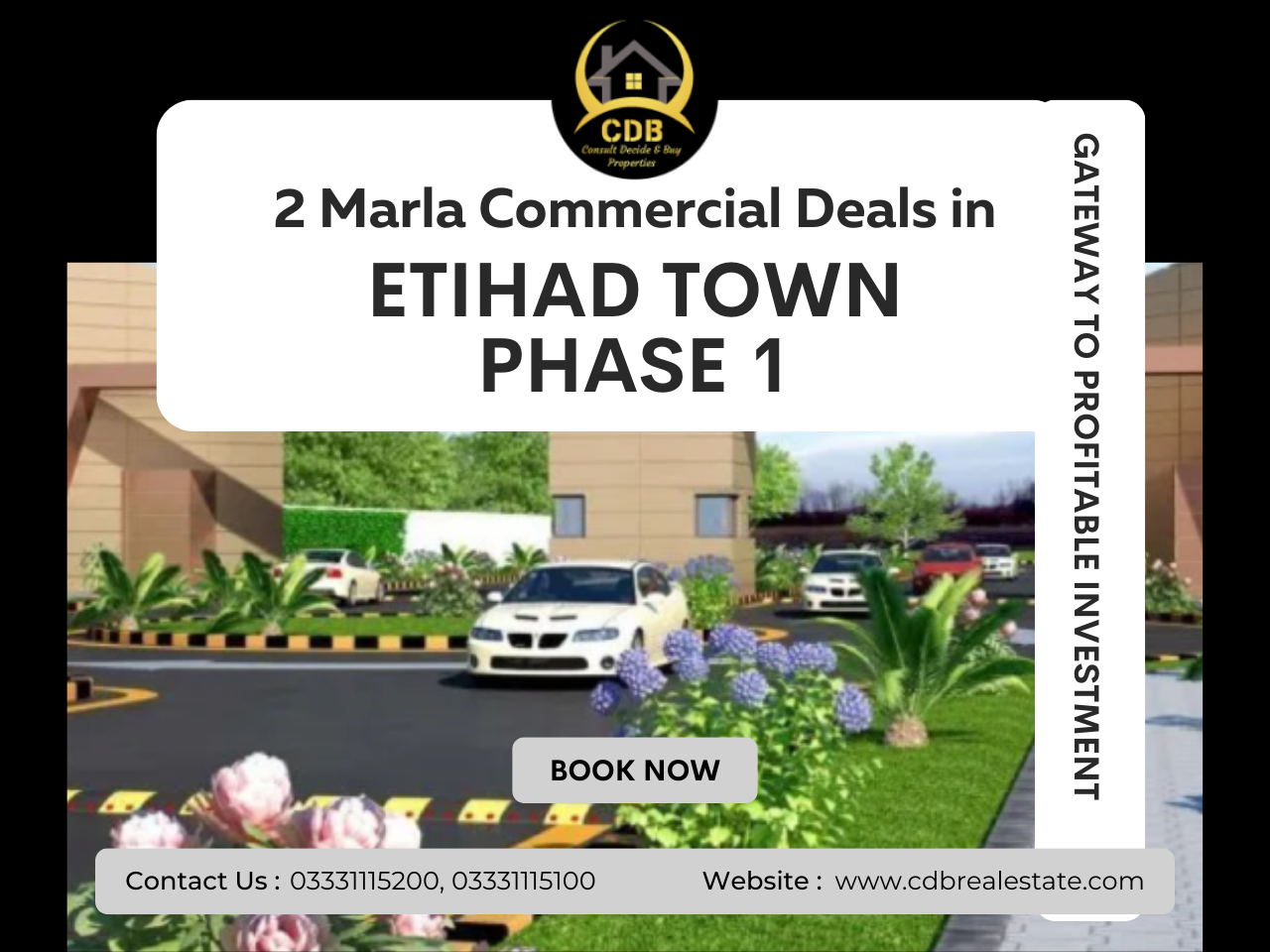 2 Marla Commercial Deals in Etihad Town Phase 1: Gateway to Profitable Investment