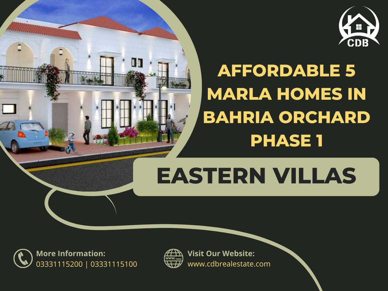 Eastern Villas: Affordable 5 Marla Homes in Bahria Orchard Phase 1