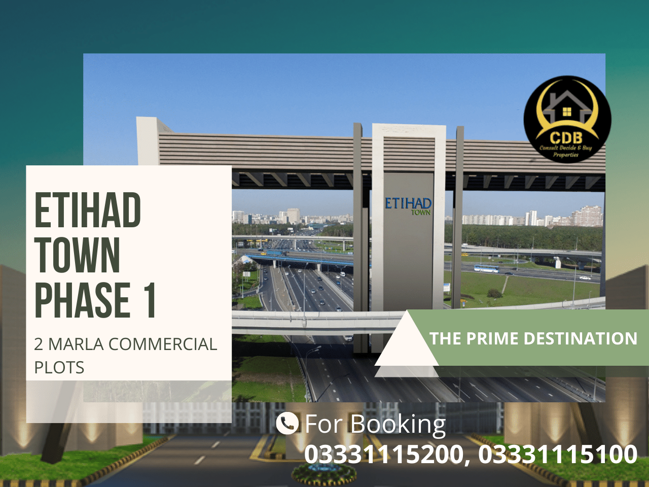 Etihad Town Phase 1 2 Marla Commercial Plots