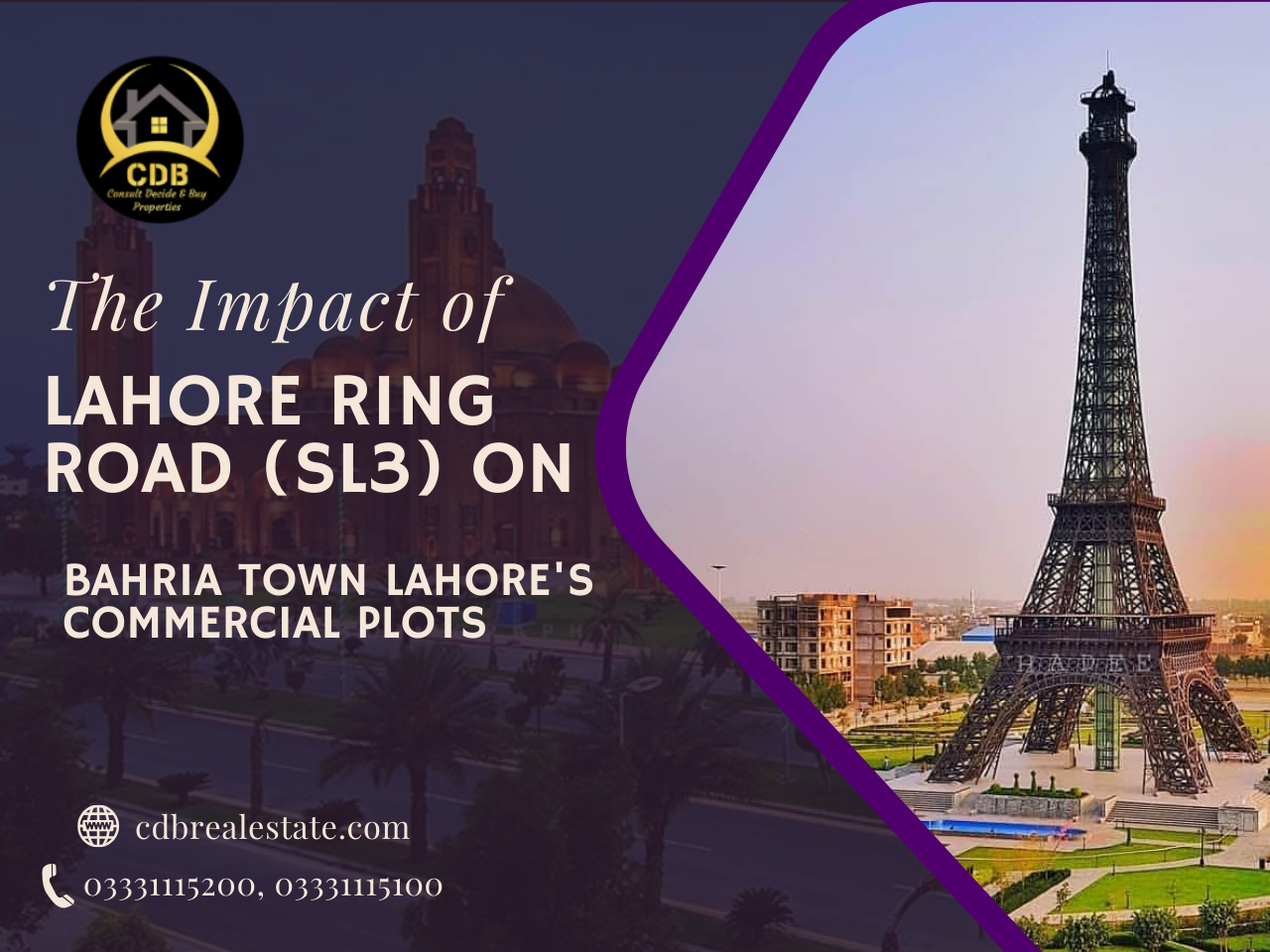 The Impact of Lahore Ring Road (SL3) on Bahria Town Lahore's Commercial Plots