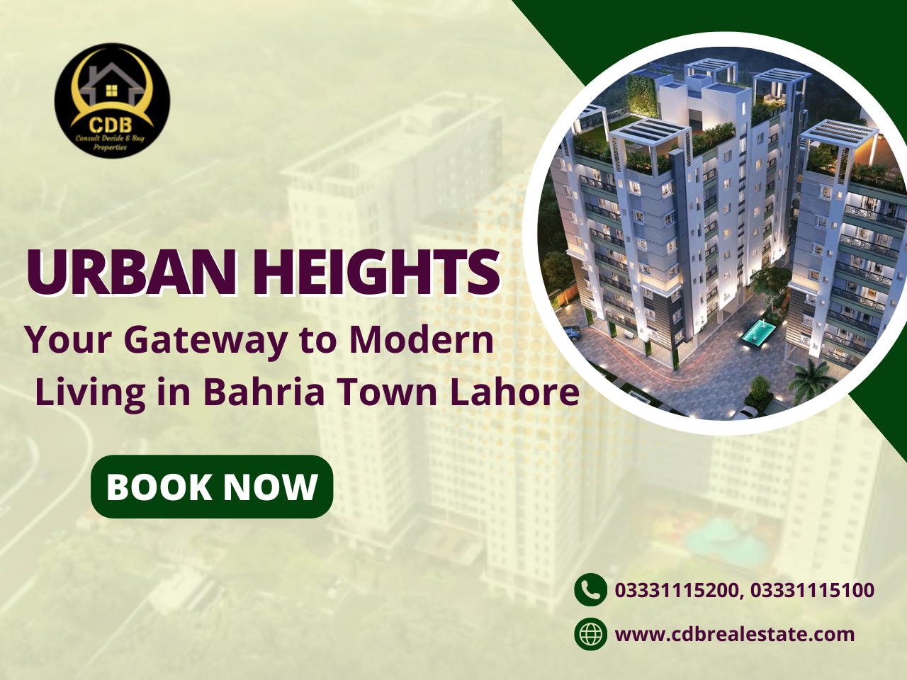 Urban Heights: Your Gateway to Modern Living in Bahria Town Lahore