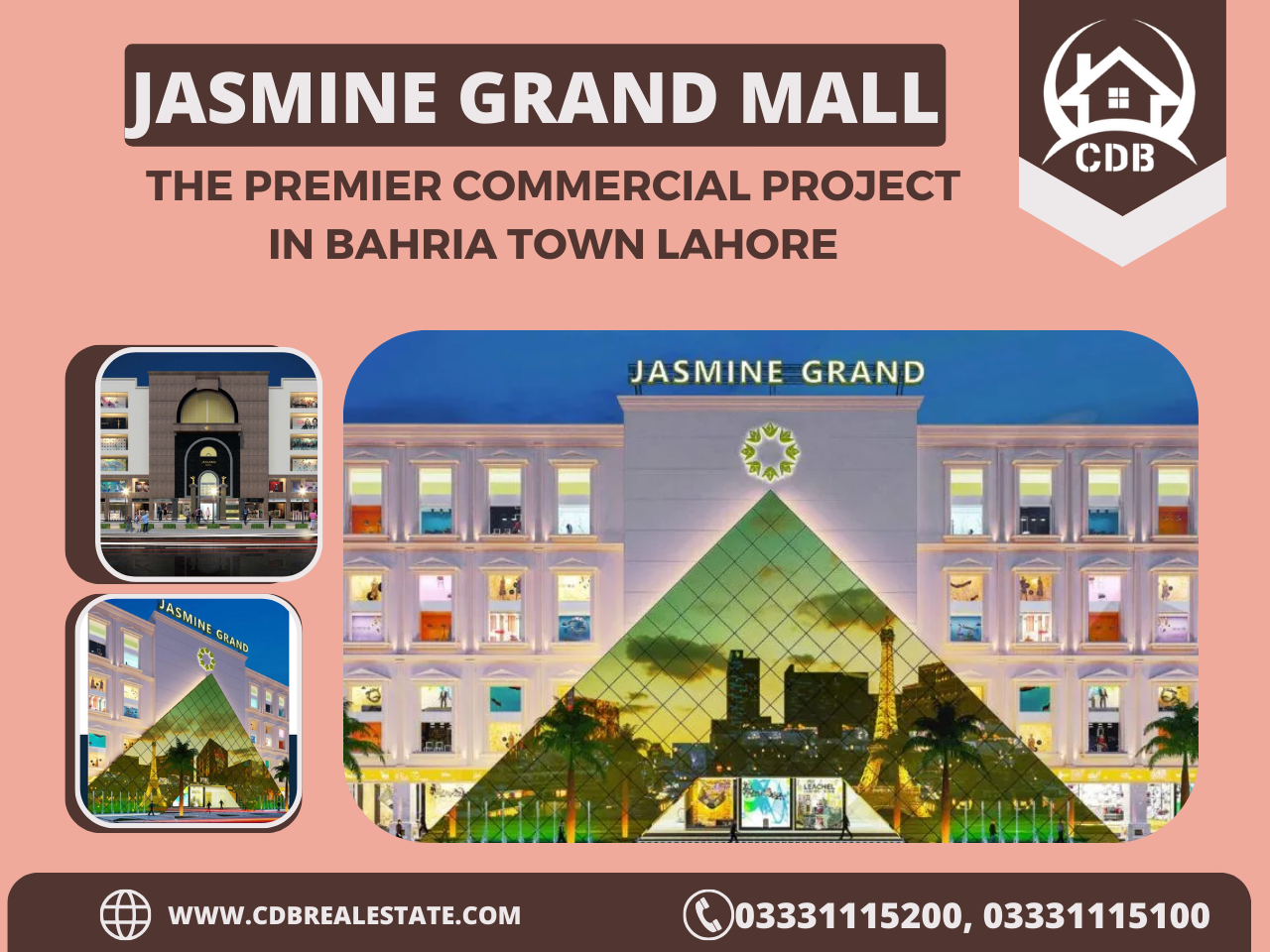 Jasmine Grand Mall: The Premier Commercial Project in Bahria Town Lahore