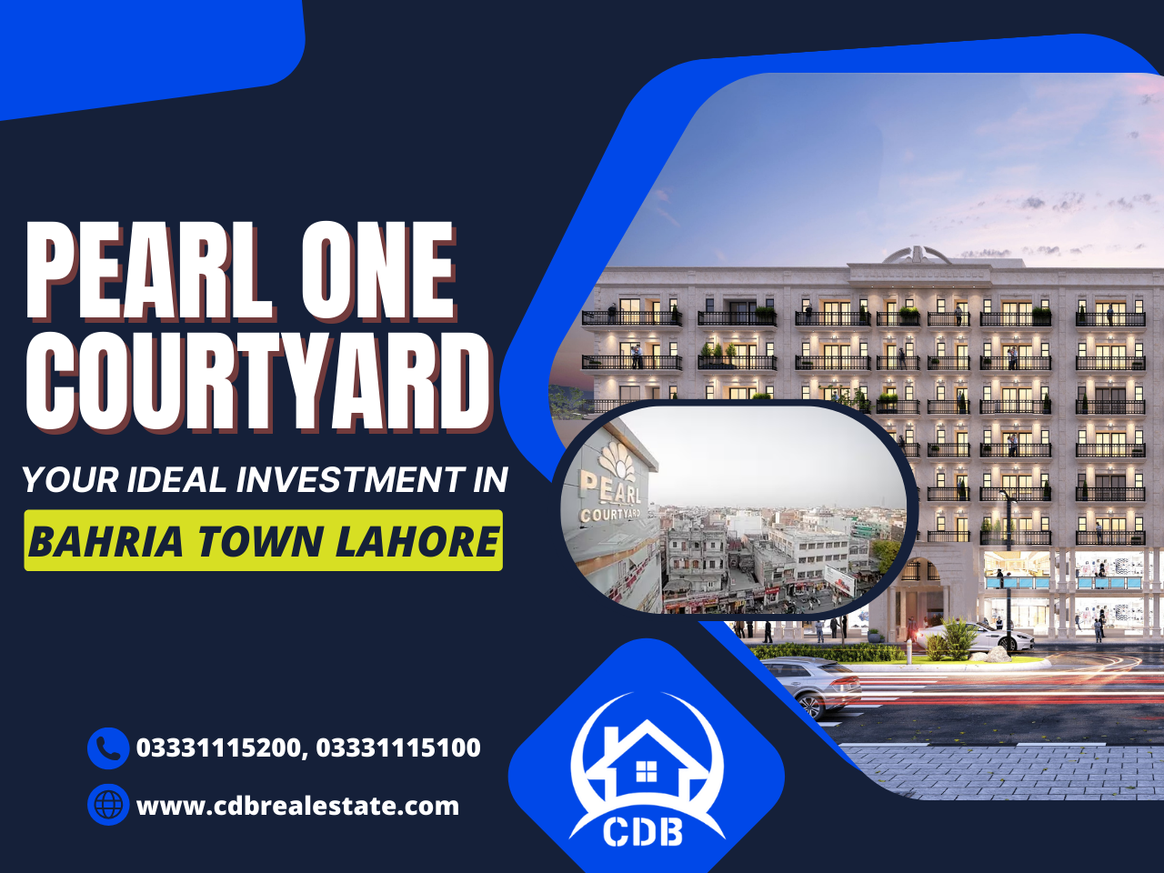 Pearl One Courtyard: Your Ideal Investment in Bahria Town Lahore
