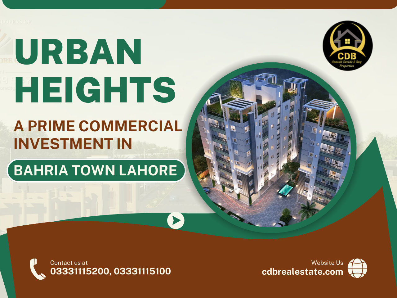 Urban Heights: A Prime Commercial Investment in Bahria Town Lahore