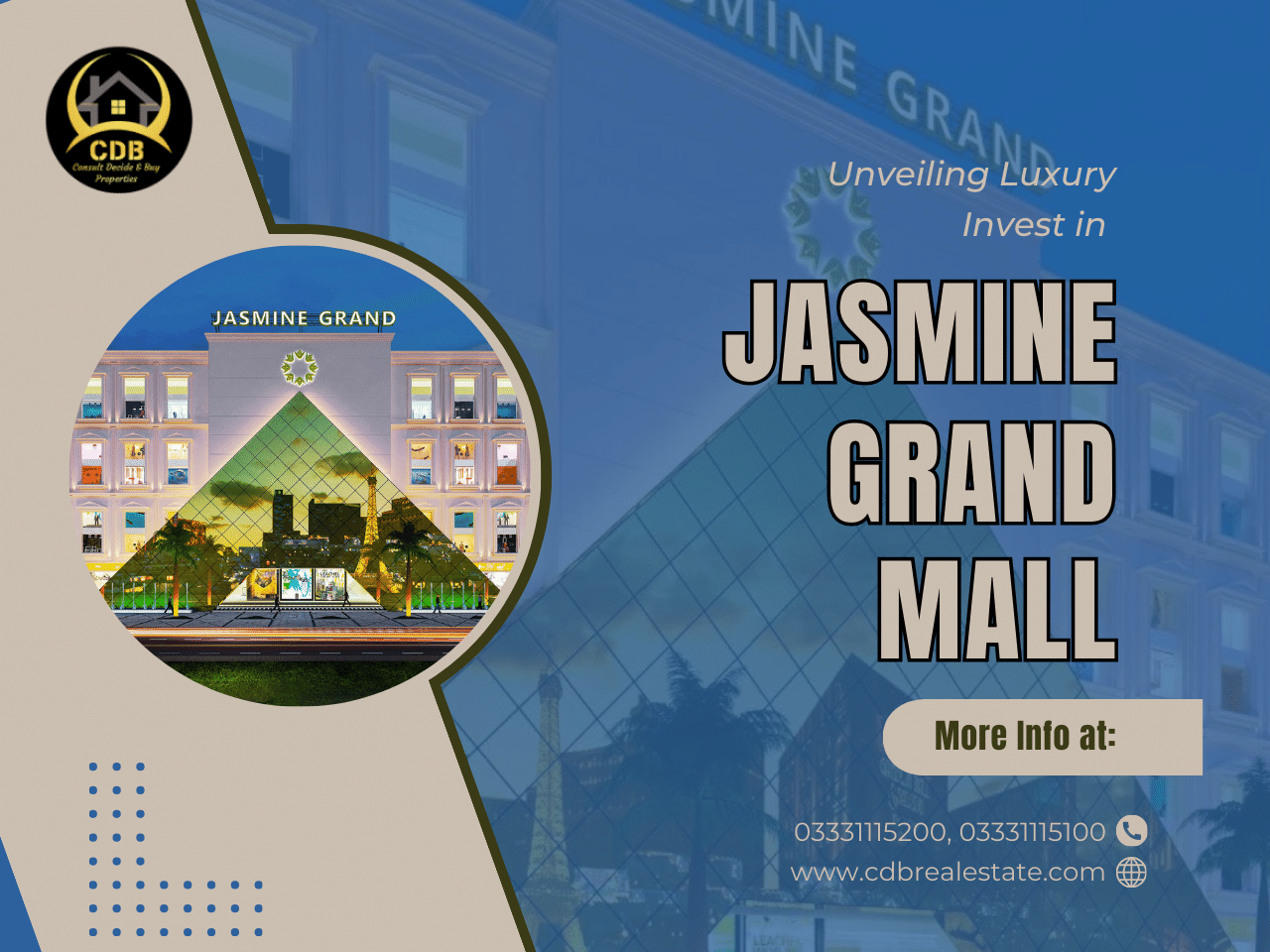 Unveiling Luxury: Invest in Jasmine Grand Mall, Bahria Town Lahore