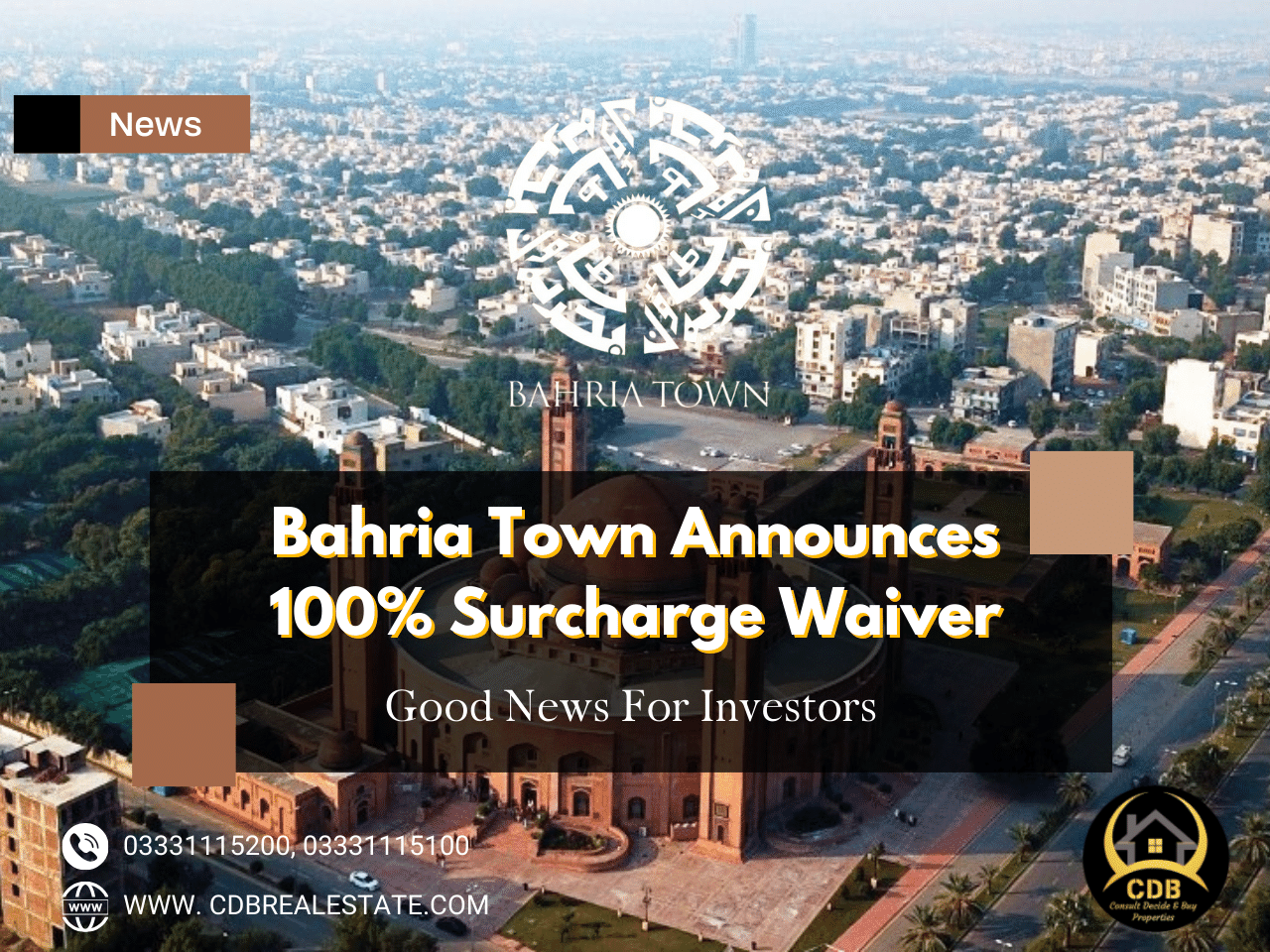 Bahria Town Surcharge Waiver
