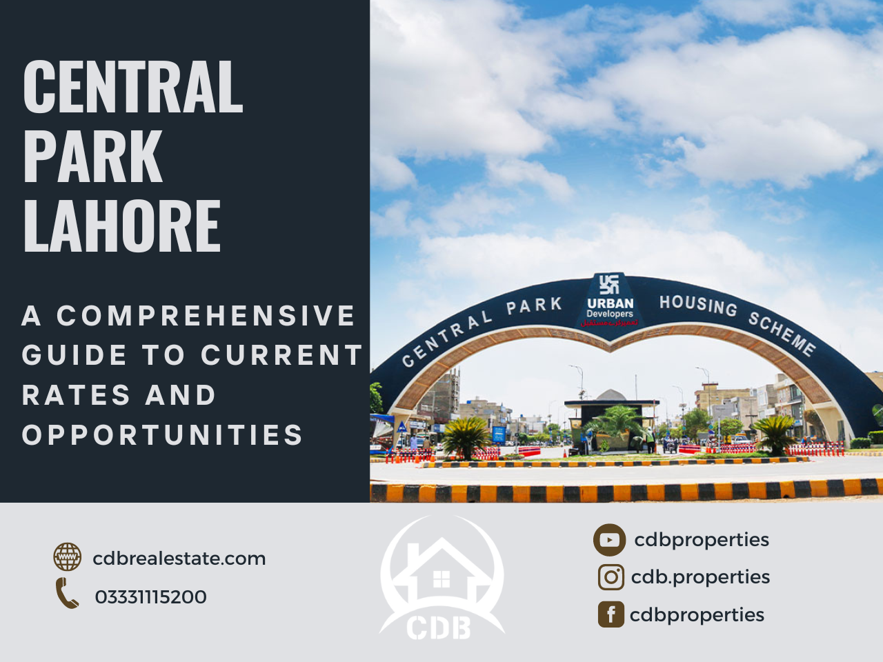 Central Park Lahore: A Comprehensive Guide to Current Rates and Opportunities