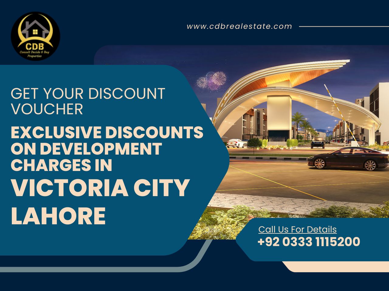 Get Your Discount Voucher: Exclusive Discounts on Development Charges in Victoria City Lahore