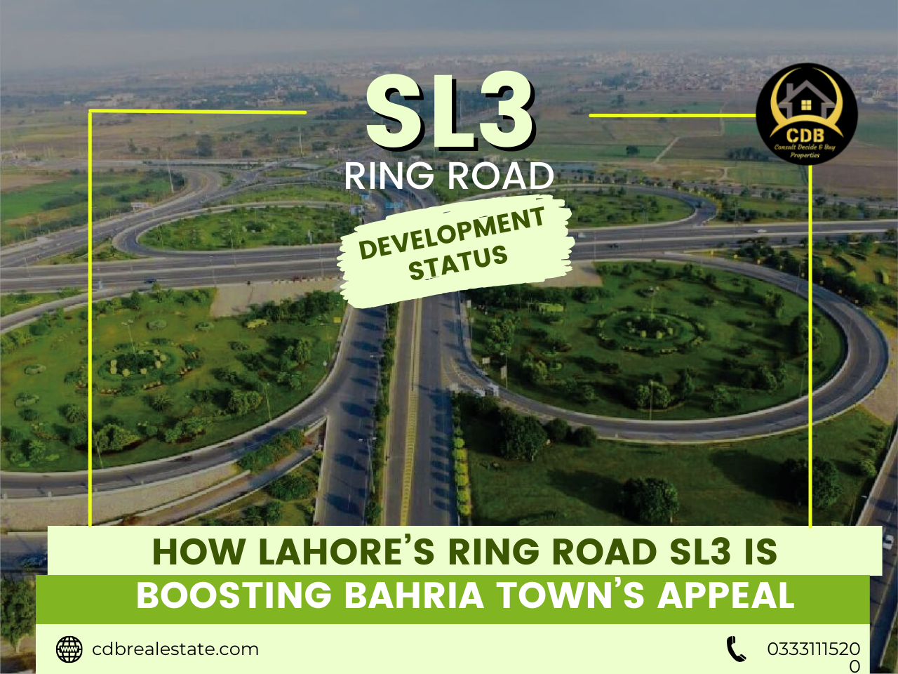How Lahore’s Ring Road SL3 is Boosting Bahria Town’s Appeal
