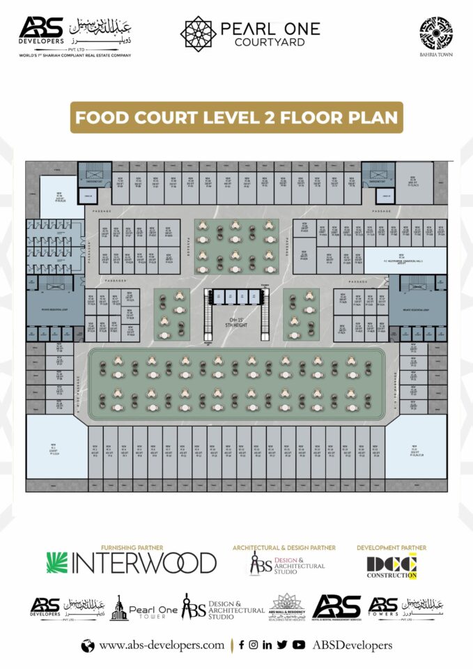 Pearl One Courtyard Food Court Floor Plan-2