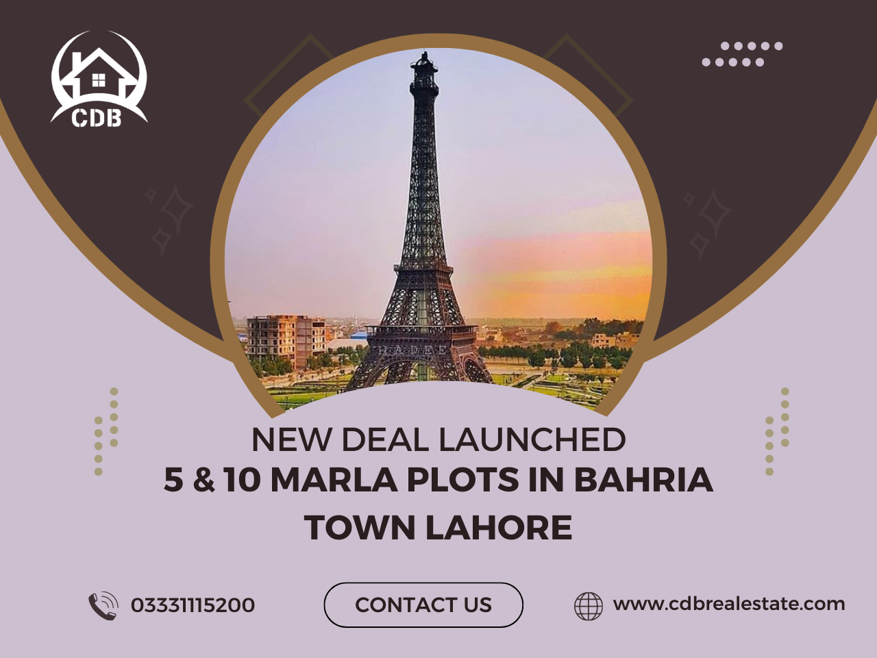 New Deal Launched: 5 & 10 Marla Plots in Bahria Town Lahore