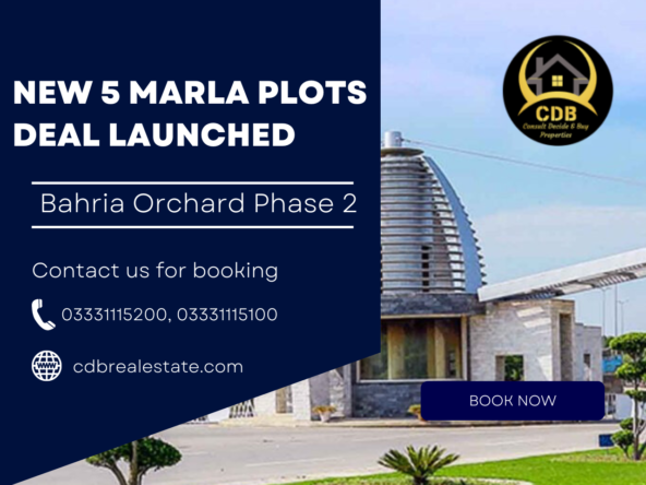 New 5 Marla Plots Deal launched Bahria Orchard Phase 2
