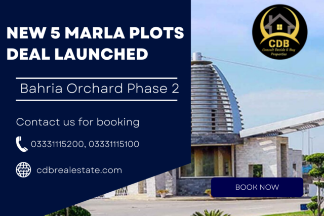 New 5 Marla Plots Deal launched Bahria Orchard Phase 2