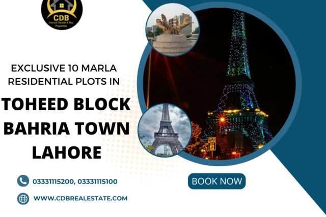 Exclusive 10 Marla Residential Plots in Toheed Block, Bahria Town Lahore