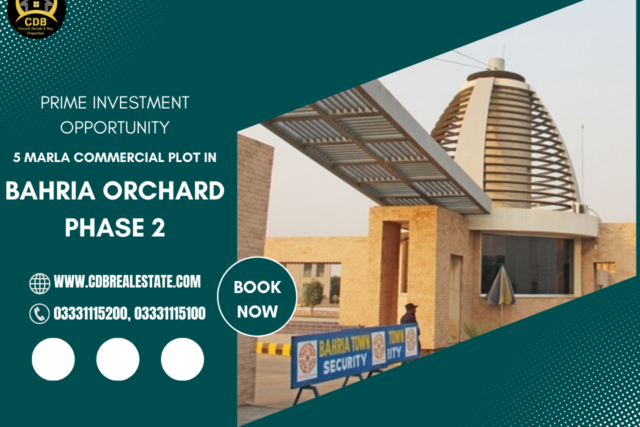 Prime Investment Opportunity 5 Marla Commercial Plot in Bahria Orchard Phase 2