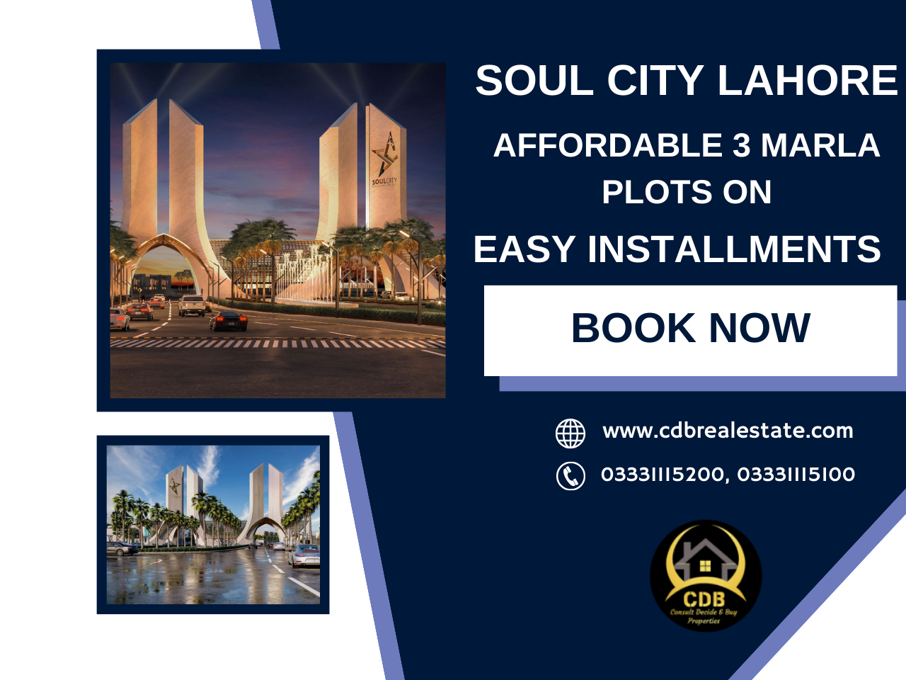 Soul City Lahore Affordable 3 Marla Plots on Easy Installments