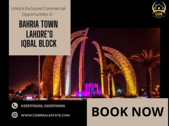 Unlock Exclusive Commercial Opportunities in Bahria Town Lahore’s Iqbal Block