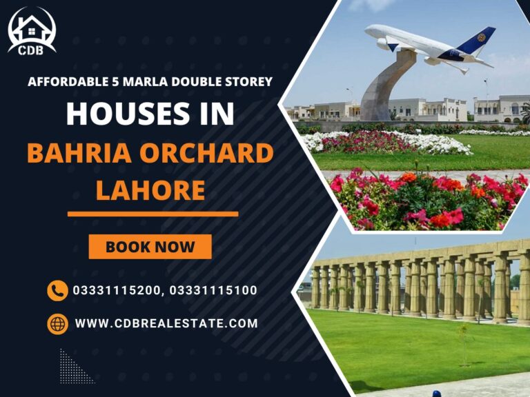 Affordable 5 Marla Double Storey Houses in Bahria Orchard Lahore ...