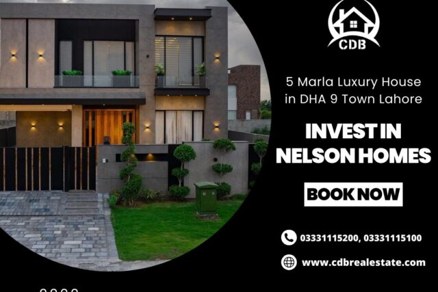 5 Marla Luxury House in DHA 9 Town Lahore: Invest in Nelson Homes