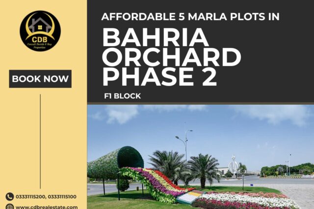 5 Marla Plots in Bahria Orchard Phase 2