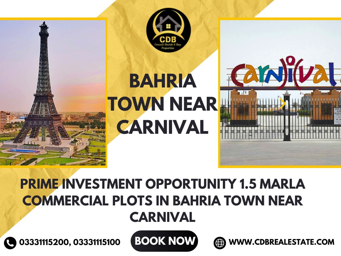 Commercial Plots in Bahria Town Near Carnival